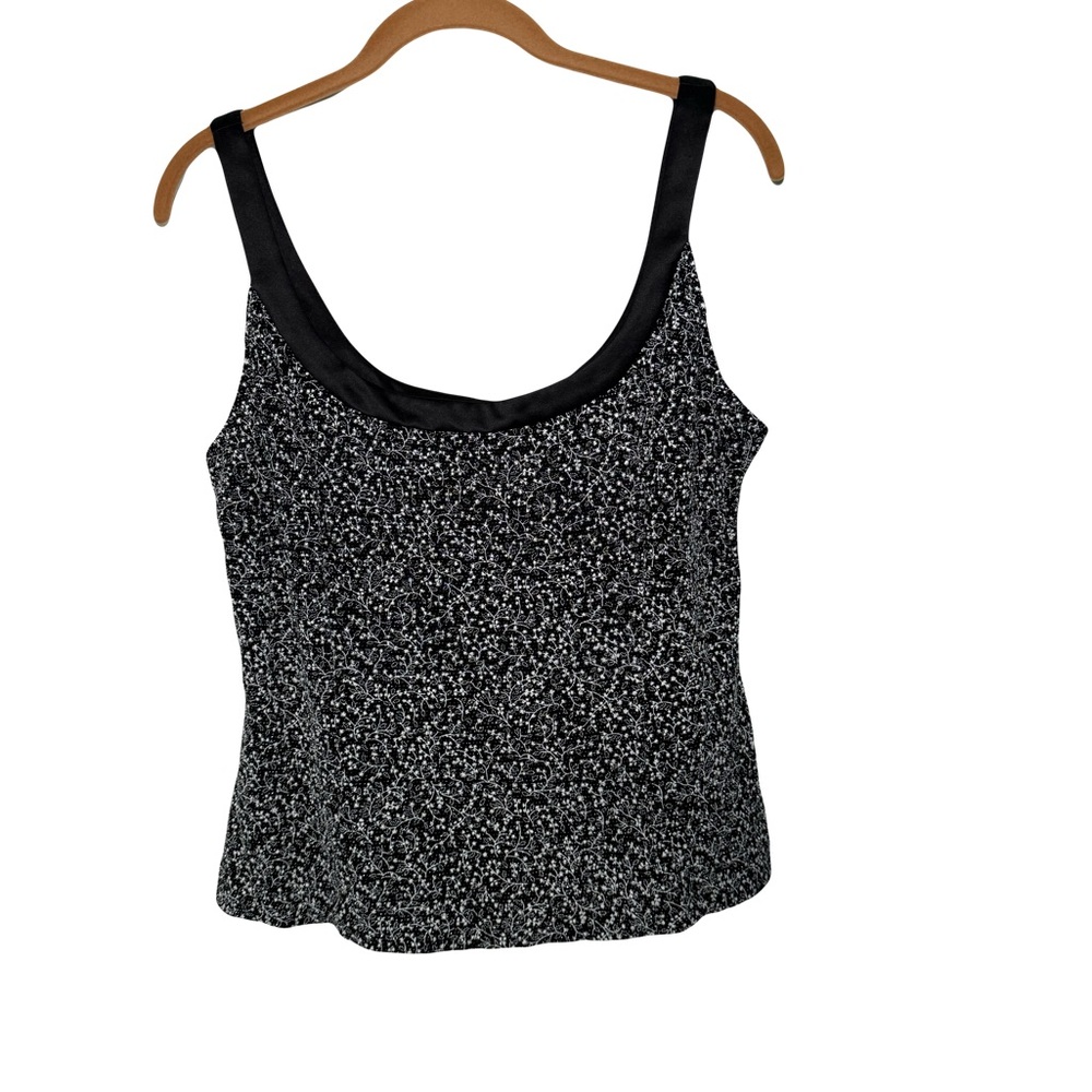 Alex Evenings Black and White Tank Top